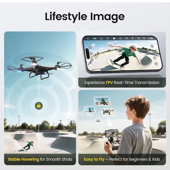 Holy Stone HS110D FPV RC Drone with 1080P HD Camera Live Video, 120° Wide-Angle - Picture 10 of 10